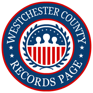 A round red, white, and blue logo with the words 'Westchester County Records Page' for the State of New York.